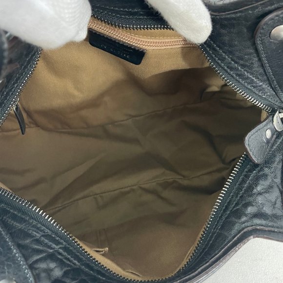 Salvatore Ferragamo Black Leather Handbag - Picture 9 of 16